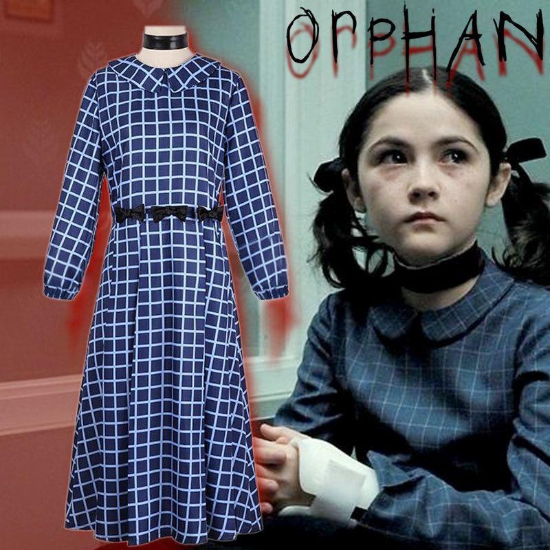 Horror Movie Cosplay Costume Orphan's Curse Estelle Halloween Performance Costume Women's Fashion Cosplay Clothing