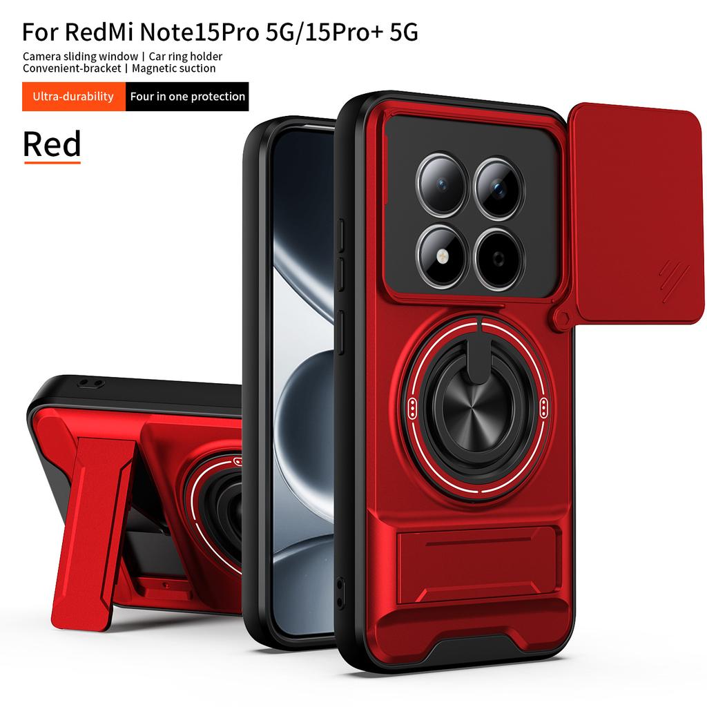 Подходит для чехла для мобильного телефона Xiaomi Redmi note15Pro Shunjia, чехла Redmi 15C с выдвижной подставкой-окном, защитного чехла Turbo4