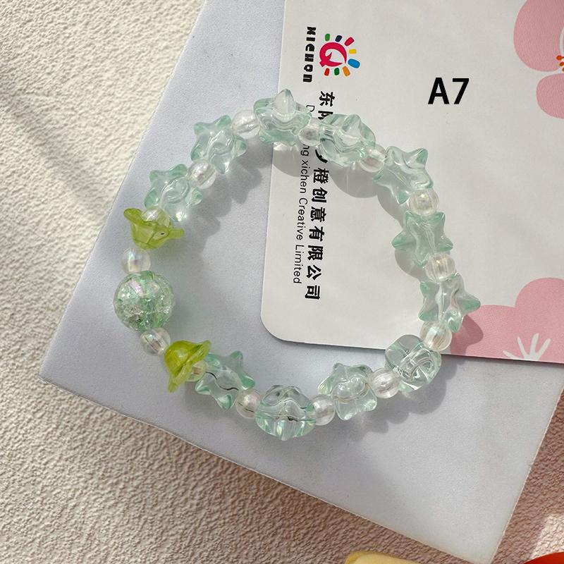 Ins браслет из бисера ручной работы милый мягкий милый студентка ручная строка