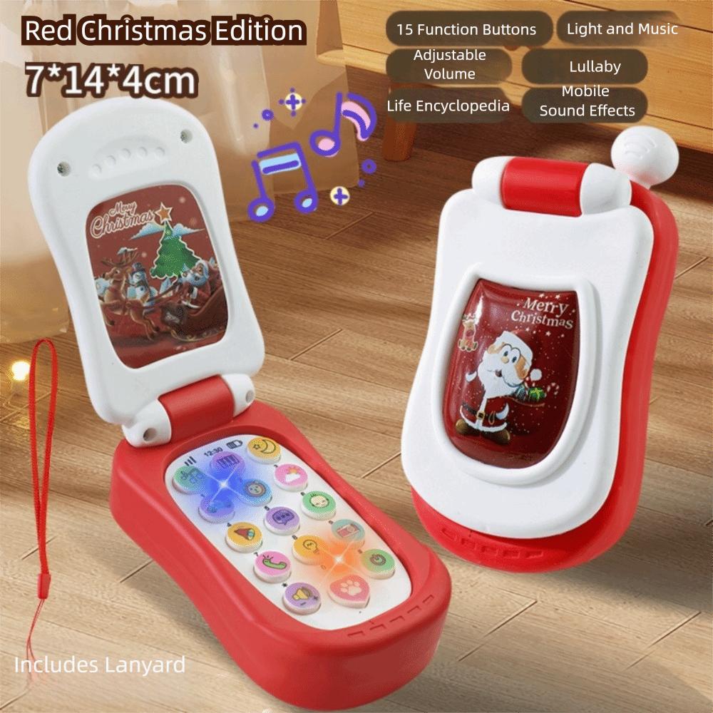Flip Cover Simulation Flip Phone Voice Toy Music Phone Toy Early Education Toy Toddler Education