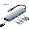 Хаб USB-C «пять в одном» с быстрой зарядкой: Док-станция расширения на 4 порта
