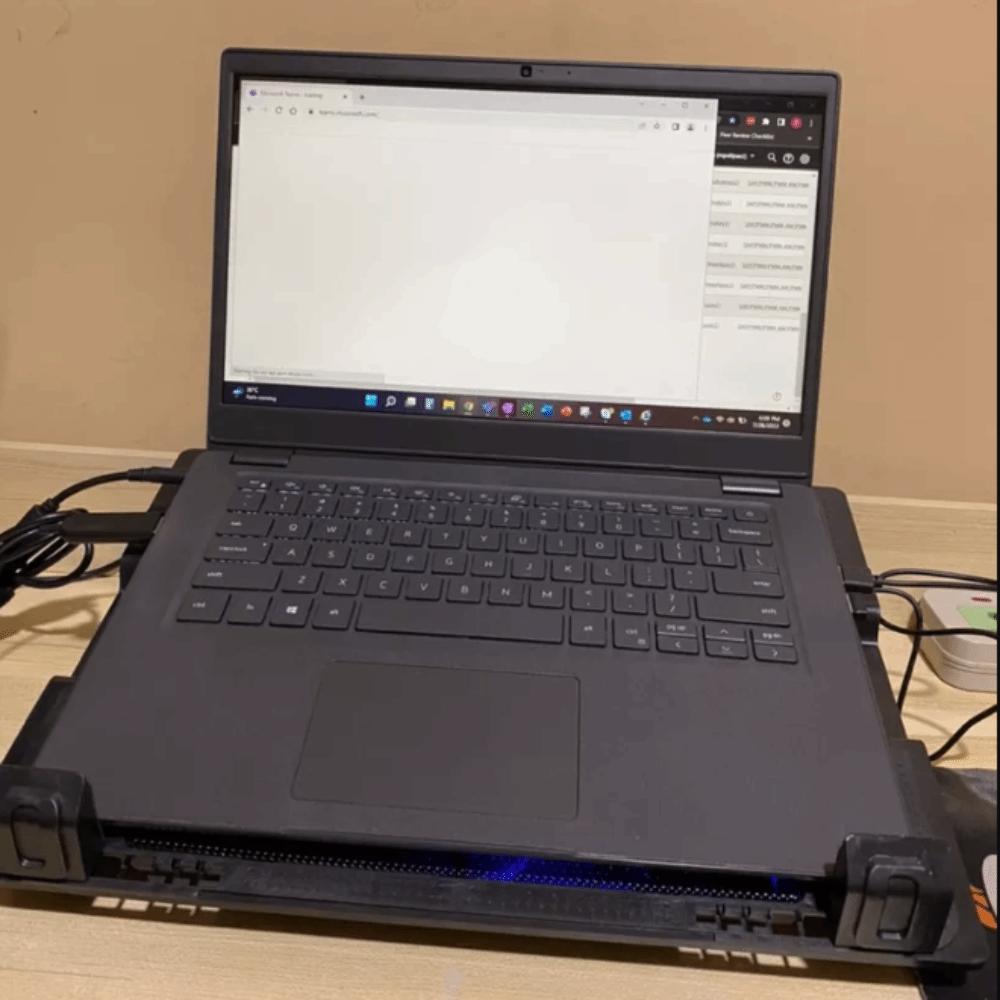 Adjustable Laptop Cooler Base Stand Two USB Port Notebook Radiator Bracket Office/Home Use
