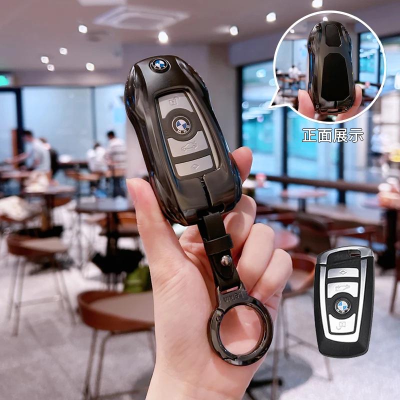 ORWI7 Car Remote Key Case Cover Shell Fob For BMW X1 U11 G70 7 Series 320i X3 X5 X7 i7 G07 LCI iX G09 XM U06 G81 M3 2023 2024