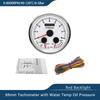 ELING Car Boat 85mm Multifunctional 0-60MPH Speedometer Tachometer Water Temp Oil Pressure 0-80PSI 5Bar 10Bar with Red Backlight