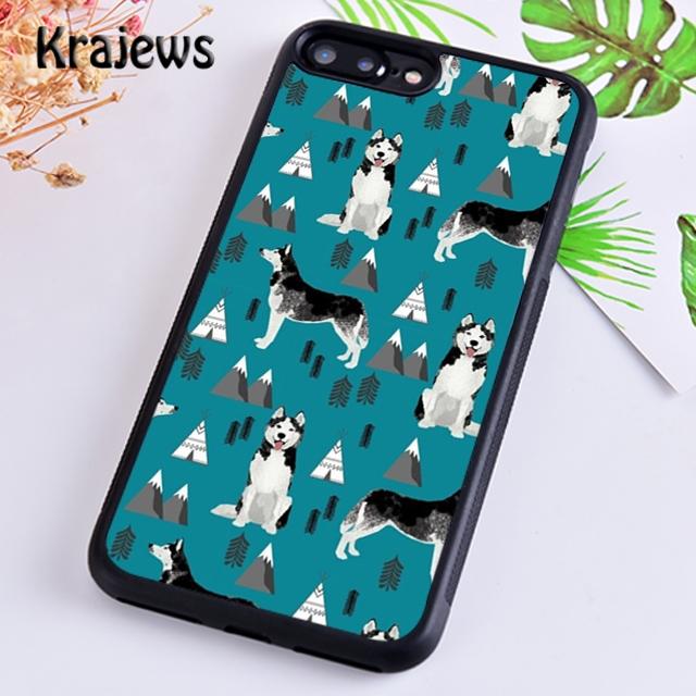 Krajews Animal Husky puppy Phone Case Cover For iPhone 17 Air 16 15 14 plus 12 13 pro max coque Shell Fundas