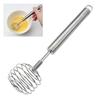 Stainless Steel Egg Beater Round Shaped Spring Milk Blender Handheld Egg Mixer