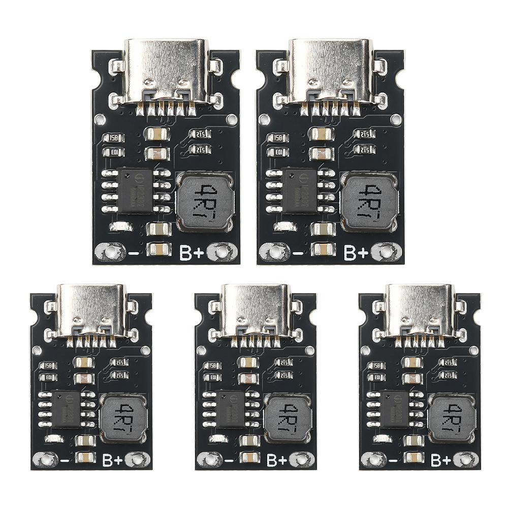 5/1PCS 1S 3.2V/3.6V 2.4A lithium iron phosphate battery dedicated charging module high current charging board Type C DC 4.5-5.5V