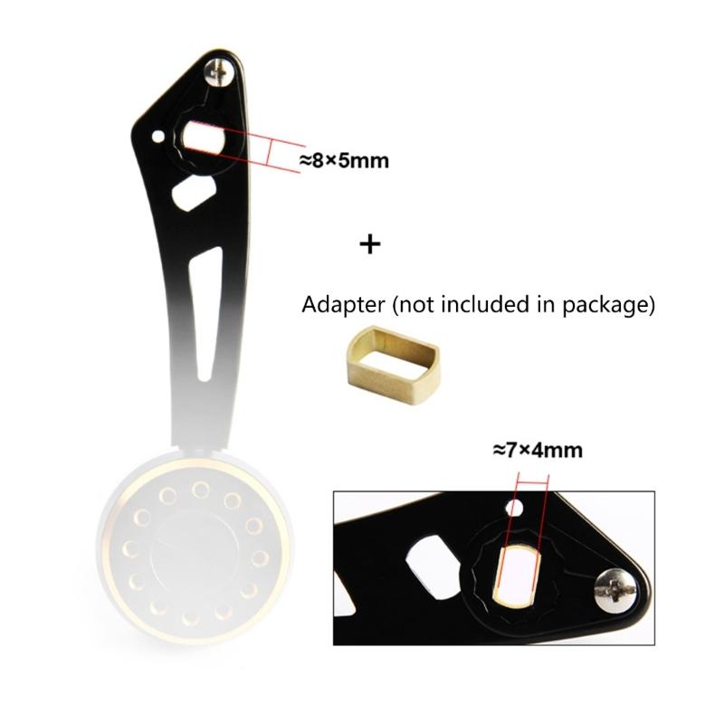 Рукоятка рыболовной катушки силовая рукоятка байткастинговая металлическая ручка джиггинговая рукоятка с фитингом запасная часть для низкопрофильной катушки