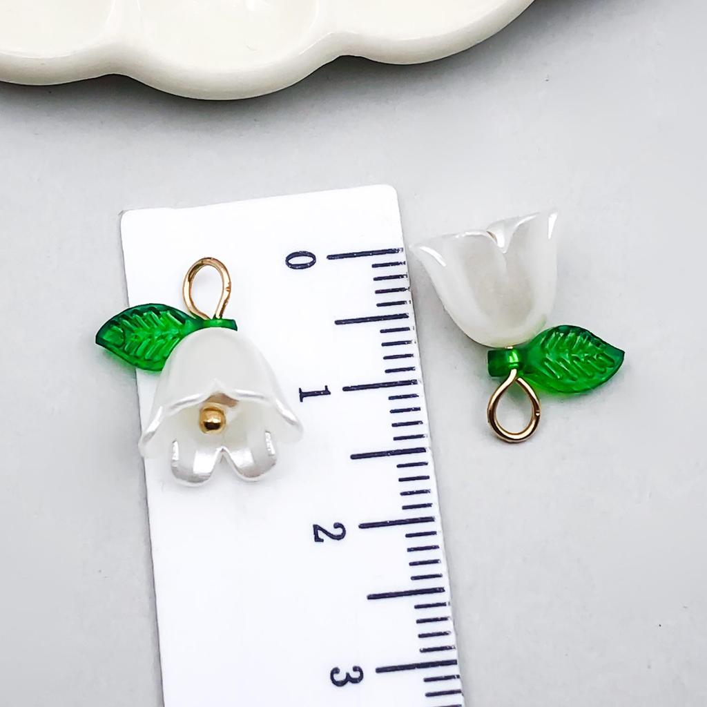 Акриловые Искусственные 3D Жемчужные Бусины Ландыш для DIY Украшений и Аксессуаров для Шляп