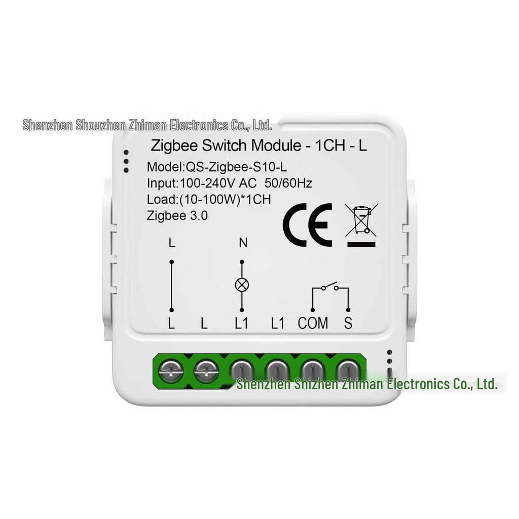 Zigbee Tuya Умное реле-выключатель 123-позиционное однофазное с нулевым проводом