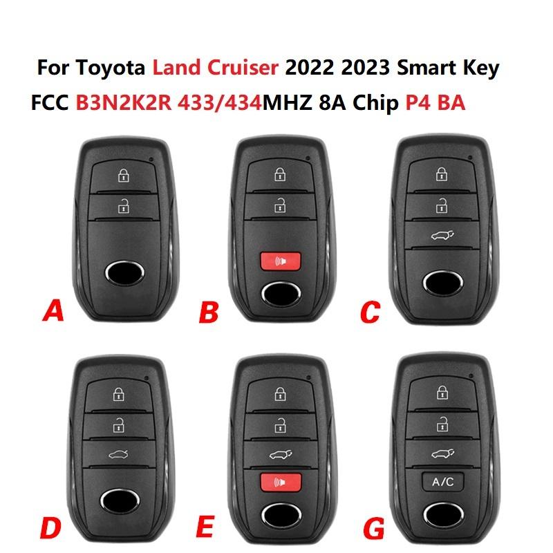 CN007334 FCC B3N2K2R 433/434 8A Чип P4 BA Для Toyota Land Cruiser Умный ключ PN 8990H-60540/8990H-30220