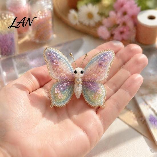 Handmade Beaded Animal Kit 1 Set 3D DIY Kit, Beading Art Crafts with Craft Instructions, Insect Bird Fairy for Kids Adults Beginners Beadwork