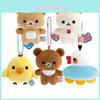 Плюшевая брелок-пиксель Rilakkuma с милым клубничным героем Для коллекционеров и в качестве подарка