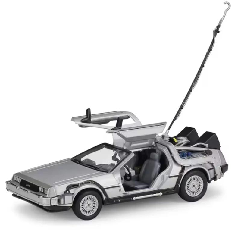 WELLY Сплав 1:24 Назад в будущее Машина времени Часть 1/2/3 DMC-12 delorean Модель Автомобиля Коллекция Украшение-дисплей Игрушка Подарок