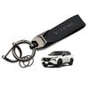 For Nissan T33 Series T32 Series Genuine Leather Car Key Holder Key Ring Key Chain Car Logo Embossed Carabiner Strap Feels Good To the Touch Simple