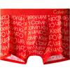 One Gravity Printed Letter Boxer Shorts Men Bottoms Red NP1997O85D