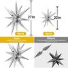 8 шт. Шары-звезды Огромные серебряные шары-звезды-взрывы из алюминиевой фольги для украшения дня рождения, свадьбы, диско-вечеринки