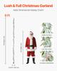 Christmas Garland, 2750 mm Realistic Greenery Decorated with Vines, Olive Leaves, and Berries, Evergreen Faux Garlands with Light String for Indoor