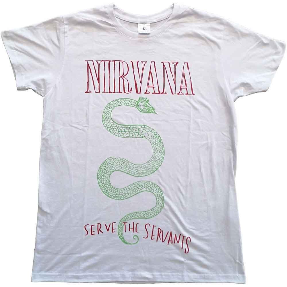 Nirvana Serve The Servants T-Shirt White New Unisex T-Shirt