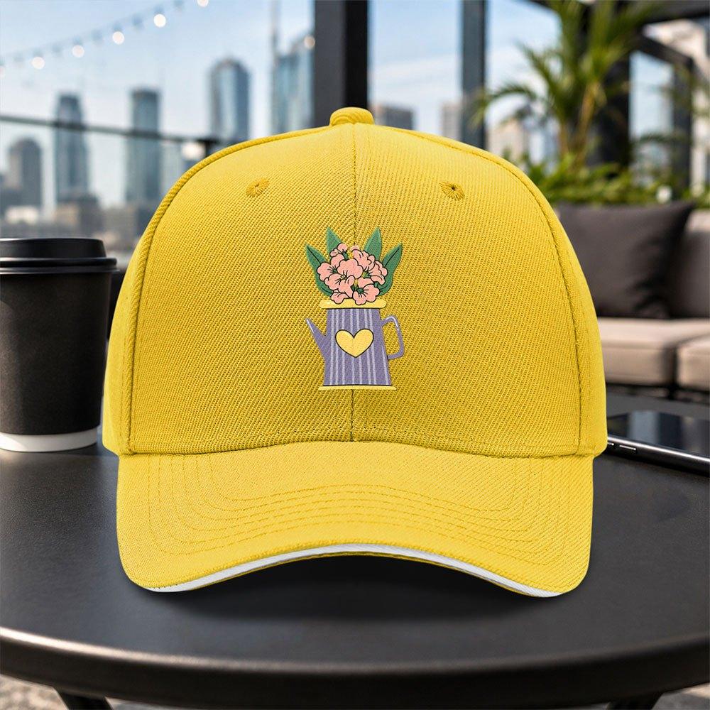 Heart Shower Pattern Baseball Cap Unisex Adjustable Duckbill Cap Lightweight Casual Hat for Travel Parties Daily Wear
