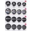 56мм 60мм 65мм 75мм Эмблема-наклейка на колпак ступицы колеса для Mercedes Benz W204 W205 W212 W213 W221 W177 W246 GLA GLC CLA A