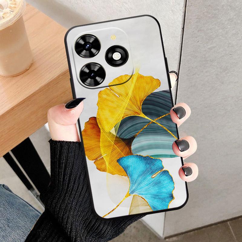 Чехол для Infinix Hot 40 Pro 40i Черный Мягкий Силикон ТПУ Защитный Чехол для Телефона Для Infinix Hot 40i Fundas Оболочка Hot40 Pro Coque