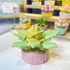 Горшечные культуры цветы строительные блоки кирпичи DIY растения игрушки Рождественский подарок для девочек взрослых детей симулятор милые настольные украшения