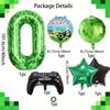 Game Theme Birthday Balloon Set 40inch Pixel Digital Balloon 0-9 Game Console Shaped Balloon Birthday Party Decoration