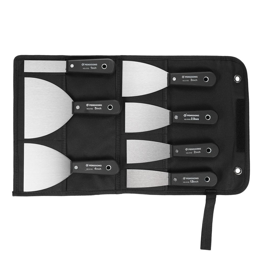 Набор шпателей PENGGONG, 7 шт. (11.522.5345 дюймов) Ножи для шпаклевки Металлические скребки Putty