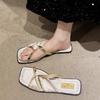 Seaside Casual SandalsLadies 2024 Style Outside To Wear A Hundred Fashion Female Cross Open-toed Chinese Style SlippersSandals