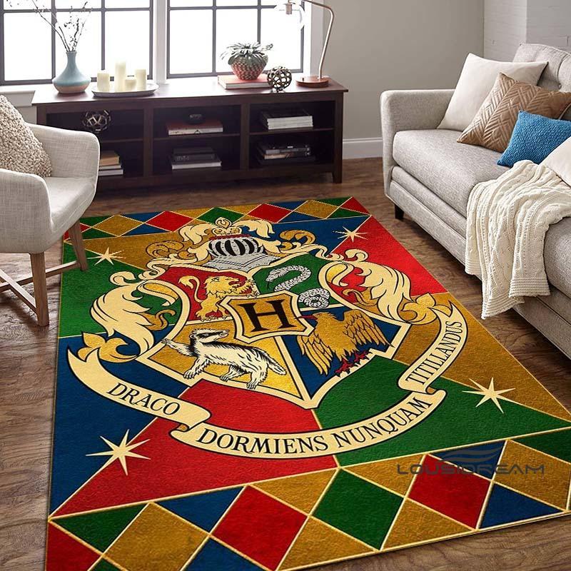 Harry Potter Logo Home Decor Rug, Bedroom Mat, Digitally Printed Movie-themed Mat, Large Play Mat1