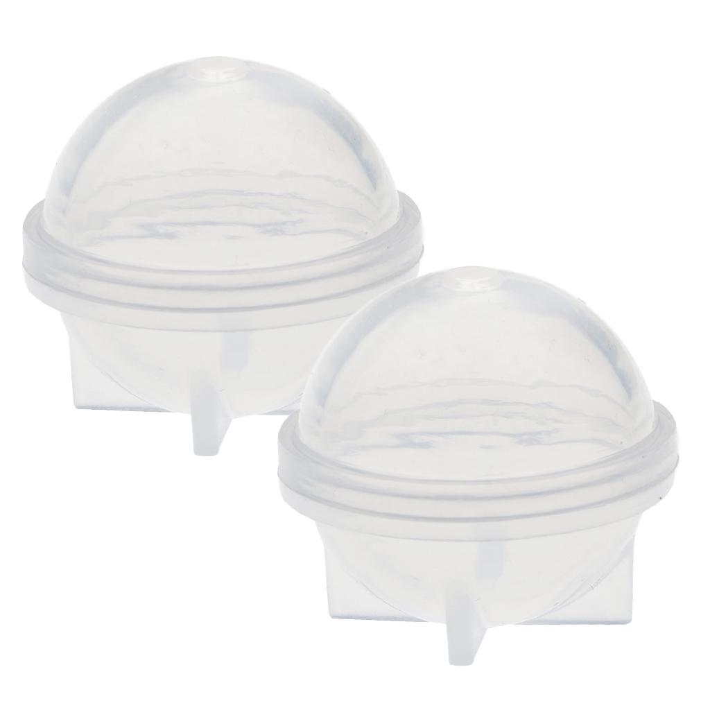 2 Pieces Sphere Ball Shape Silicone Mold Mould for Jewelry Making Craft 20mm