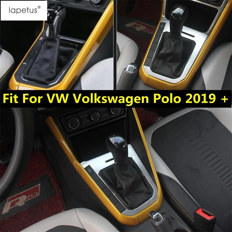 Декоративная накладка на панель переключения передач для VW Volkswagen Polo - Автомобильные аксессуары из нержавеющей стали для интерьера