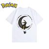 Летняя новая футболка с принтом мультяшного Покемона Амбреона для мужчин и женщин в стиле Y2K Харадзюку, свободная, повседневная, трендовая, универсальная, с коротким рукавом