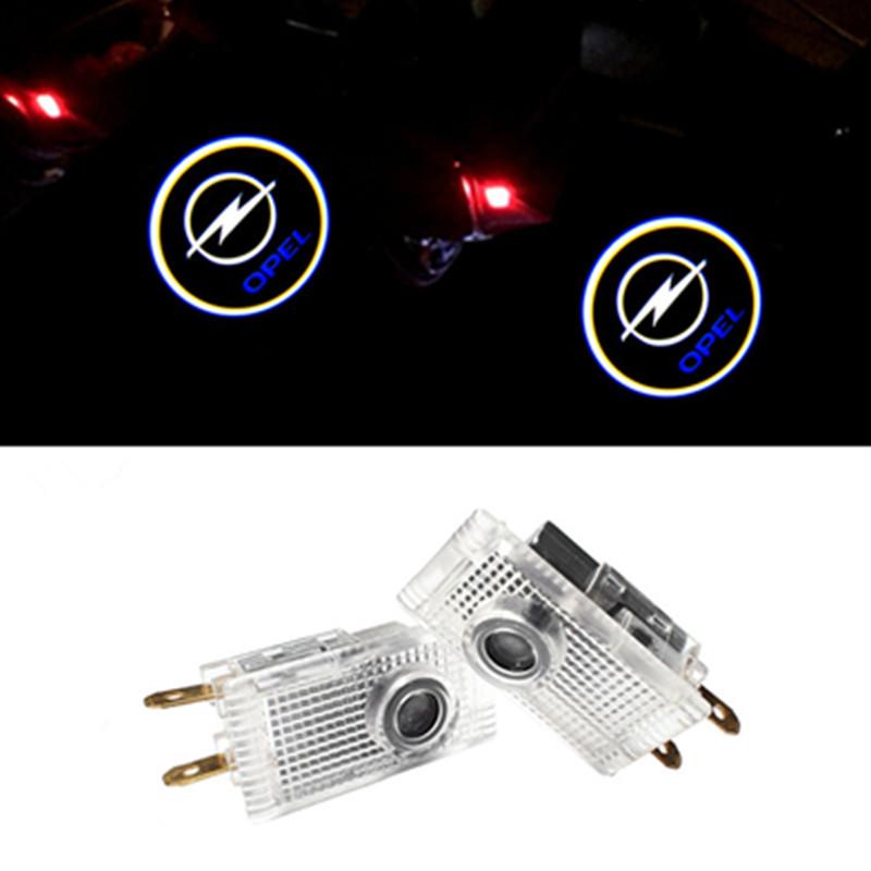 Car Light Logo Door Decor Shadow LED Welcome Laser Projector Lamps Car Interior Light Accessories For Opel Insignia 2009-2018