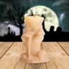 Большая 3D форма для свечей, силиконовая форма для скелета, ручная шариковая форма, украшение для сцены Хэллоуина для рукоделия, ароматерапевтические свечи, мыло