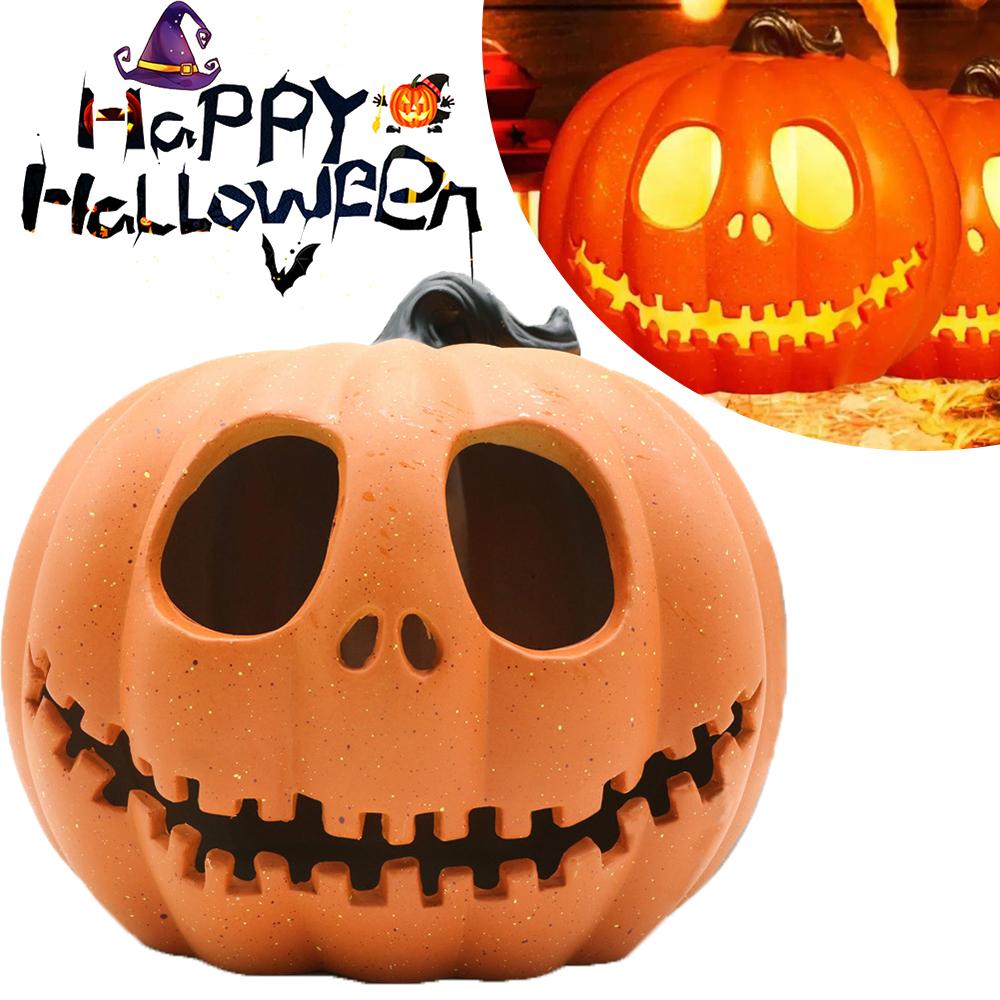 Halloween LED Pumpkin Lights Battery Operated Cute Indoor Pumpkins Light Up Jack O Lanterns For Balcony Desktop Courtyard