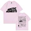 Arctic Monkeys Lyrics Limited Design Graphic T Shirts Мужские и женские модные рок-футболки большого размера Футболки Harajuku Trend