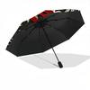 1pc Floral Clock Decor Automatic Folding Umbrella Durable Iron Frame,All Seasons Home Travel Outdoor Multifunctional Umbrella yy251115090