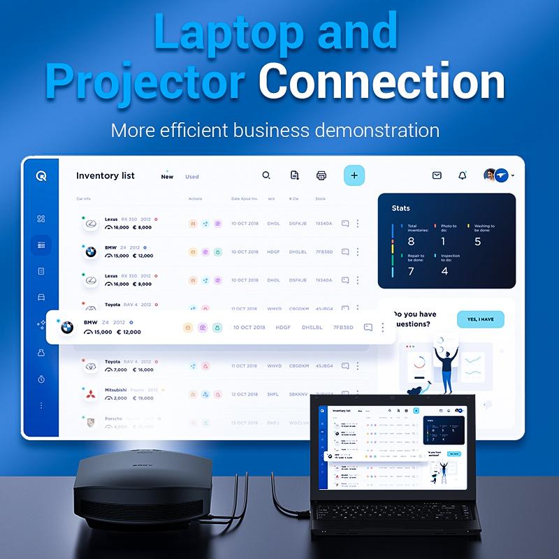 Кабель Vention DisplayPort-HDMI, кабель 4K DP-HDMI, 1080P, 60 Гц, порт дисплея HDMI для ПК, ноутбука, HDTV-проектор, кабель DP-HDMI