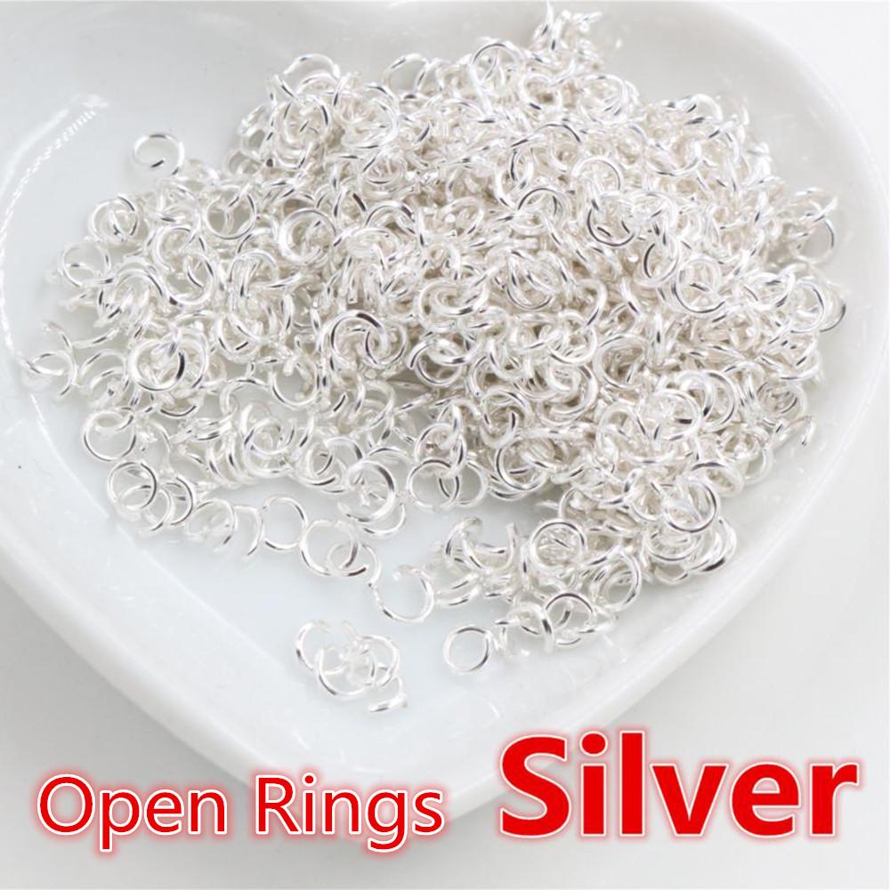 200 шт. гальванизированных железных соединительных колец (3-10mm) для изготовления ювелирных изделий своими руками