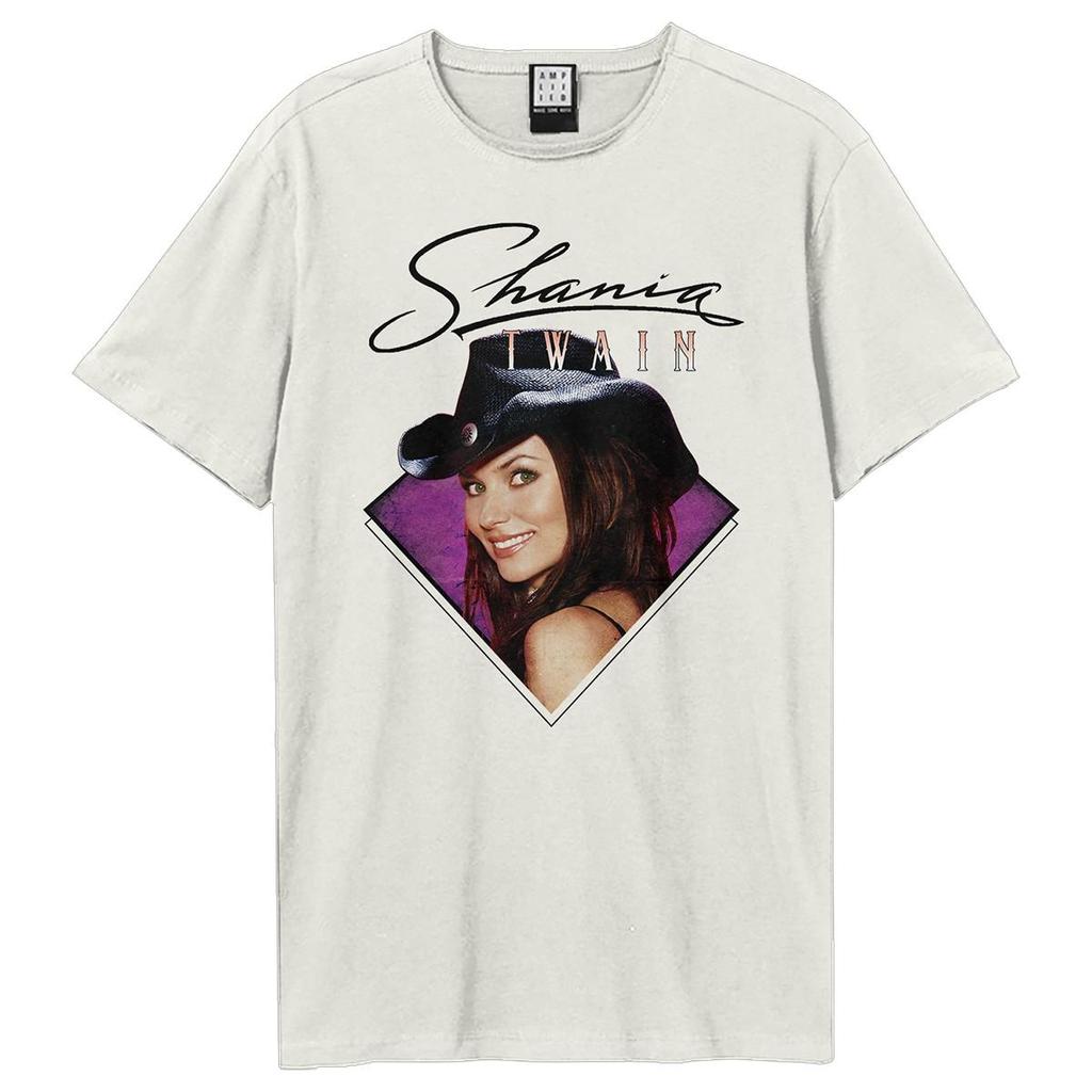 Amplified Unisex Adult Face Shania Twain T-Shirt