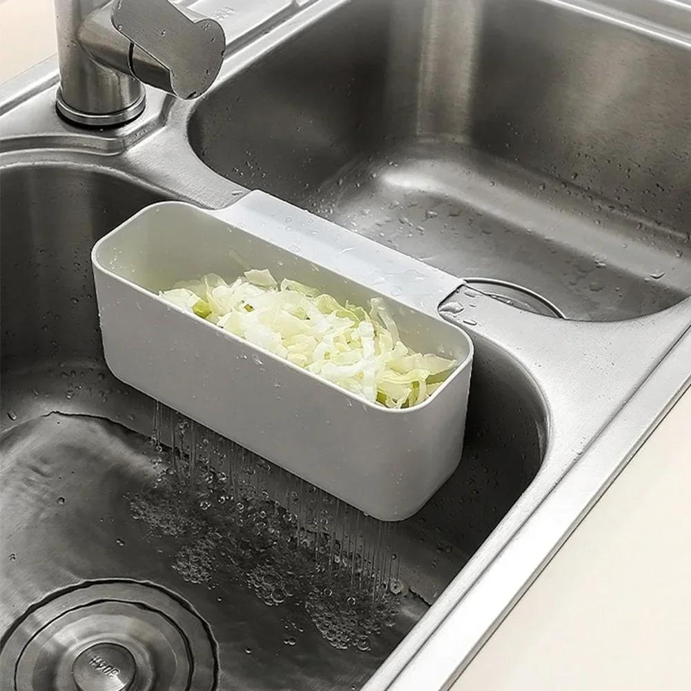 Корзина для слива кухонной раковины, подставка для сита для остатков супа, сито для быстрого слива фруктов и овощей, фильтр для мусора, органайзер для кухонной раковины