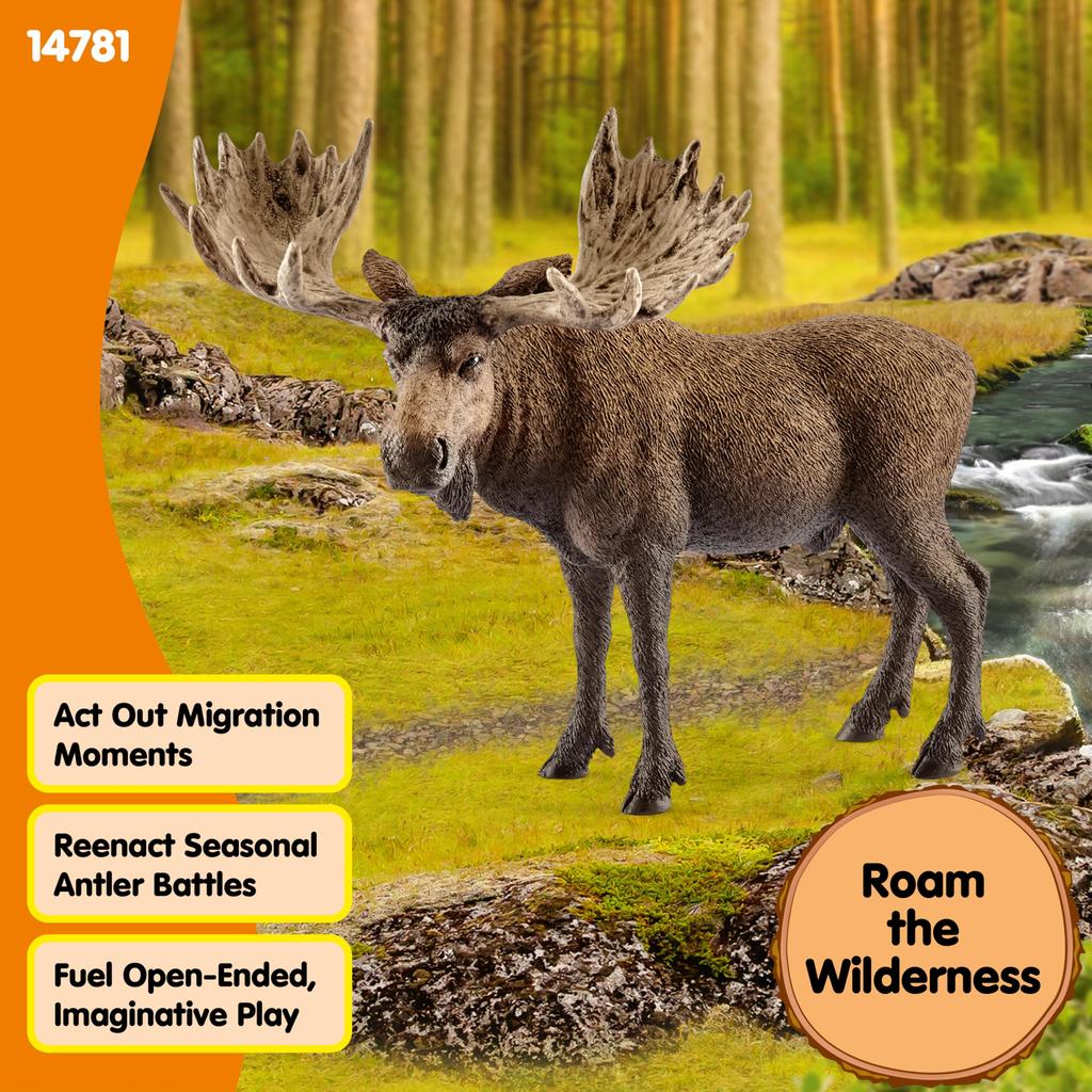 Schleich Фигурка дикого лося 14781 (мужчина)