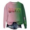 Women's Fashionable Casual Round Neck Long Sleeve Printed Sweatshirt