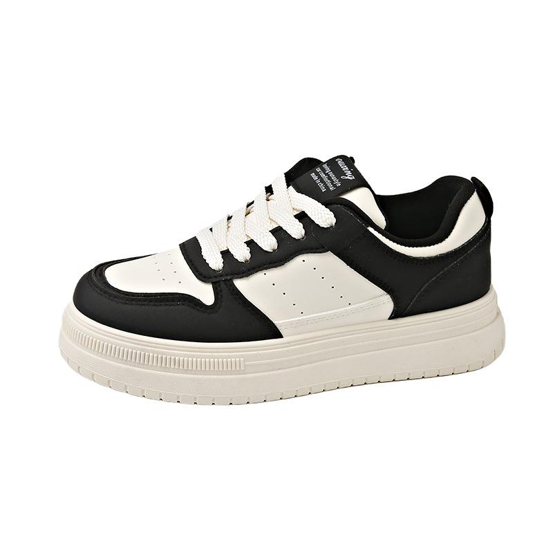 2025 весна маленькие белые туфли новая корейская версия ins женские студенческие туфли для увеличения роста на платформе спортивные туфли для доски повседневная обувь женская G7610