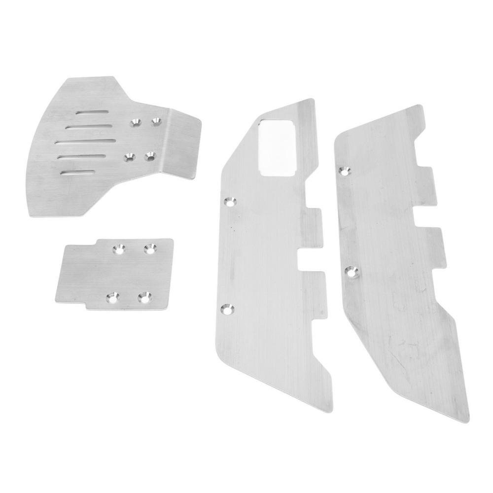 Stainless Steel Skid Plate Guard Chassis Armor for Traxxas 2WD 1/10 RC Car For 1/10 RC Car