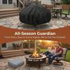 Dustproof Fire Pit Cover 210/420D Stove Cover Grill Protector BBQ Cover  Patio
