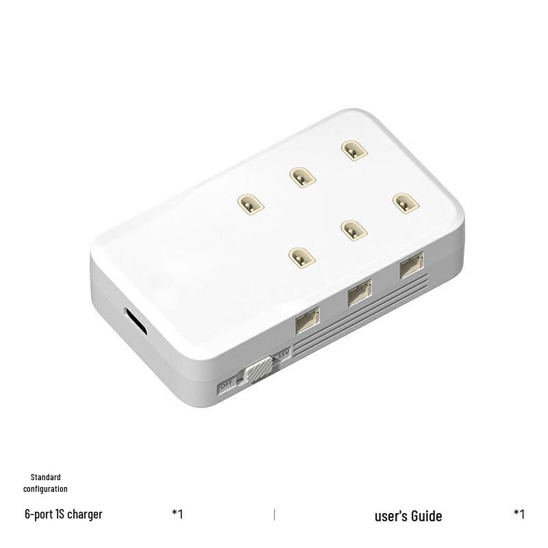Pandengweil 6-Port 1S LiPo Battery Charger for FPV Drones