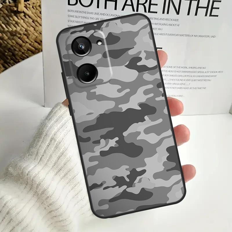 Military Army Camouflage For Realme 12 Pro Plus 11 10 9 C67 C55 C53 C35 C33 C30 C25s C21Y C15 GT3 GT5 GT Neo 5 Case